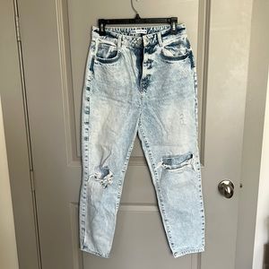 Zara Z1975 Ripped Mom Jeans
